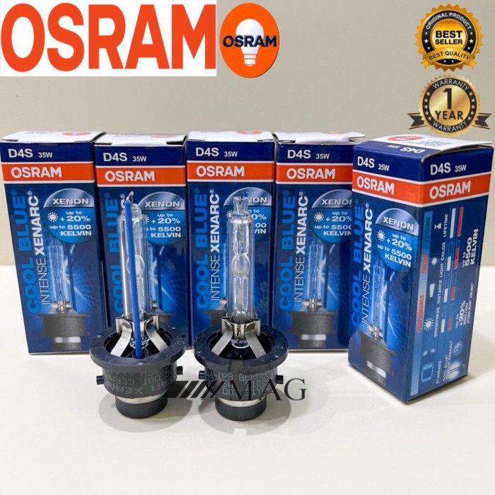 Bohlamp HID Osram D4S Xenarc CoolBlue Lampu Mobil HID Osram Original