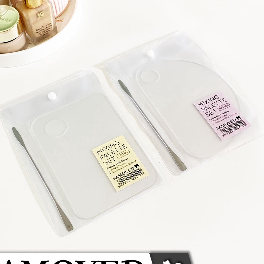 

(A64✮] Palet Lukis Mini / Make Up Akrilik / MUA Acrylic Mixing Palette Set Samoyed MPLT-A..!