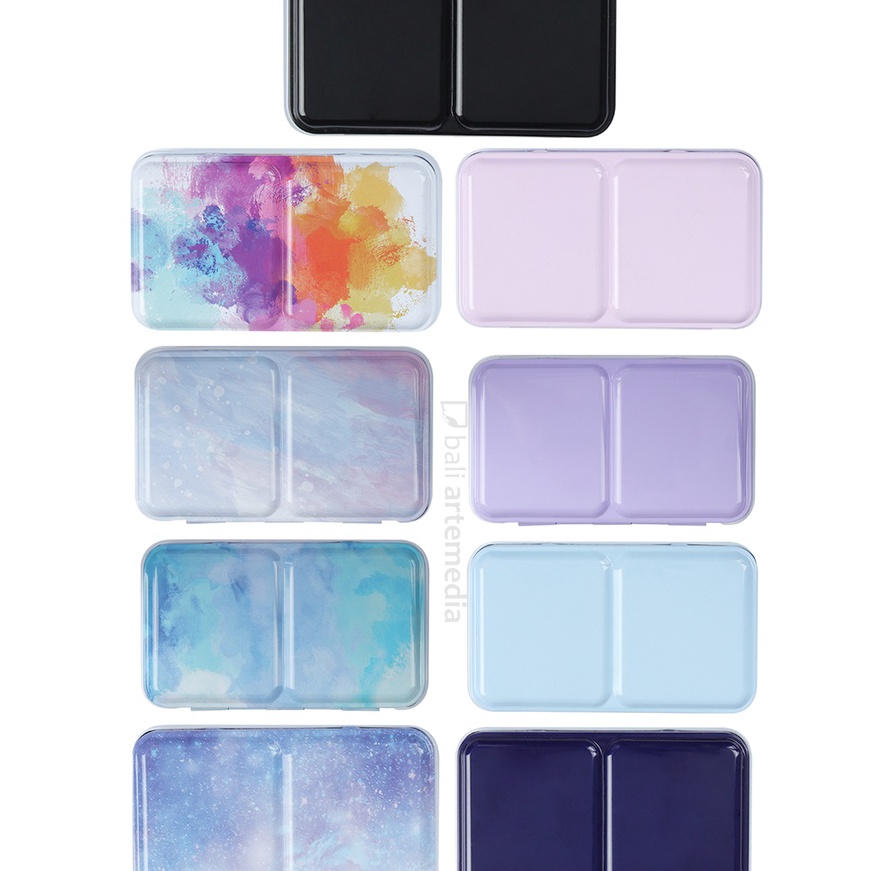 

(Q54❣] Empty Metal Watercolor Case 12 / 24 / 48 Half Pan.