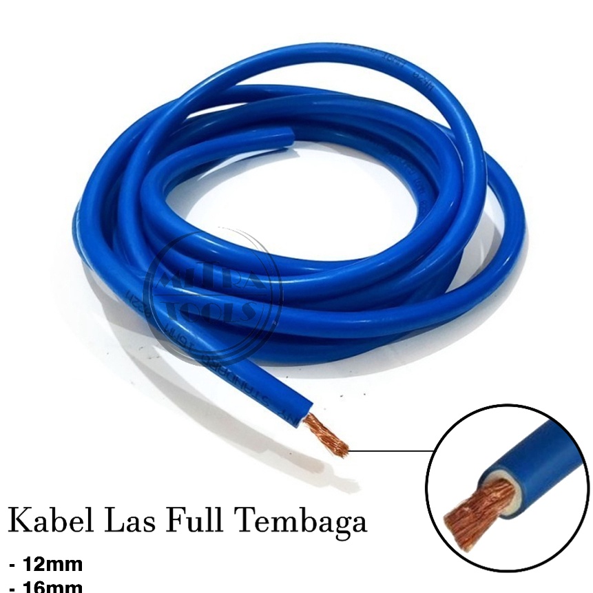 (L61㊠] Kabel Las Full Tembaga / Kabel Las Listrik Welding Cable 12mm 16mm 25mm Full Tembaga.