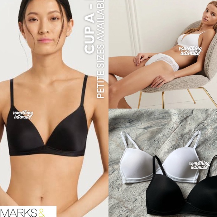 Terlaris [SALE] Marks & Spencer Petite Non Wired Plunge Tshirt Bra Small Size / M&S Girl Miniset Uku