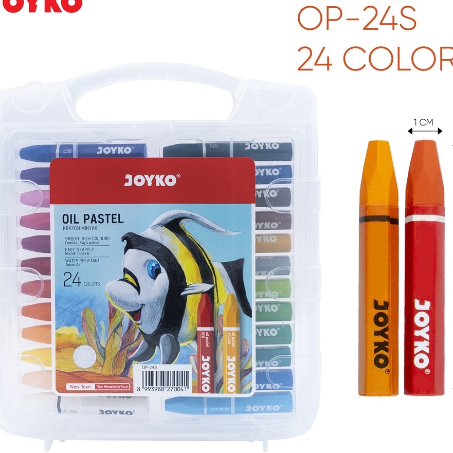 

[Q82㊖] crayon JOYKO 24 warna/oil pastel krayon minyak JOYKO..