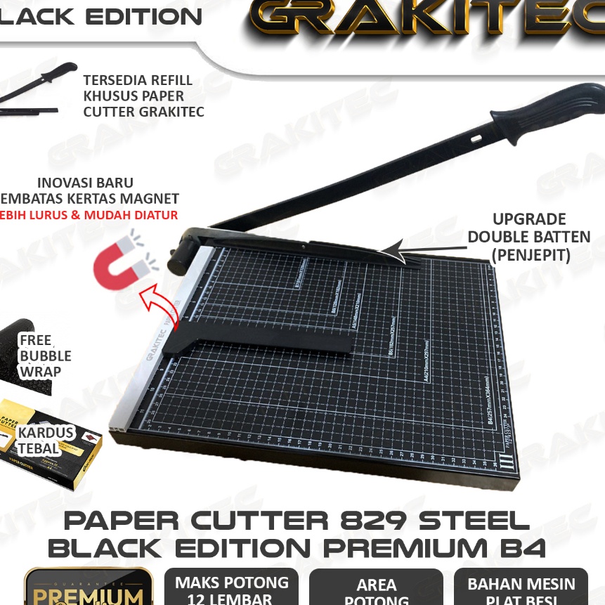

[M46☼] Paper Cutter B4 F4 Premium Alat Potong Kertas / Mesin Potong Kertas..