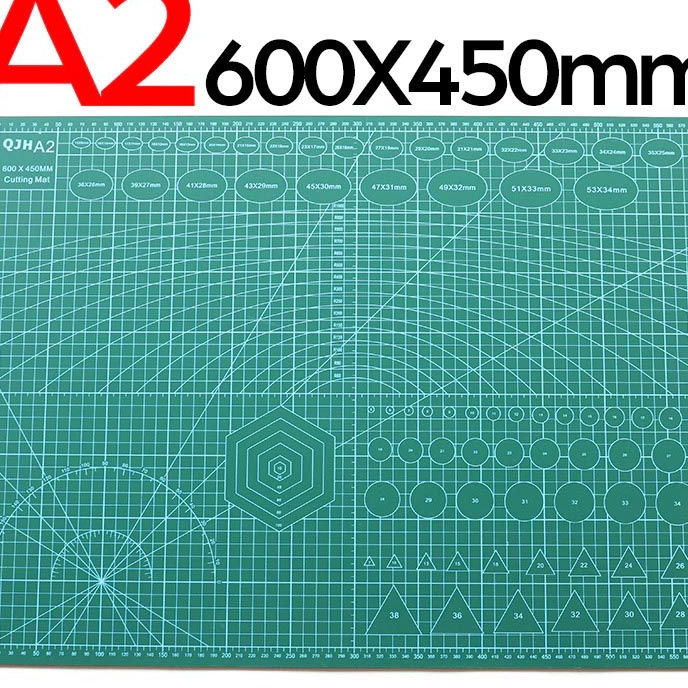 

(X80☞) Cutting Mat Pad A2 60 x 45cm / Alas Potong Kertas Tatakan Pisau Cutter 2 Sisi Double Side.!!