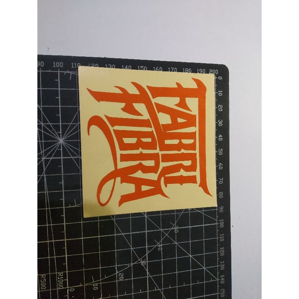 

cutting stiker fabric fibra