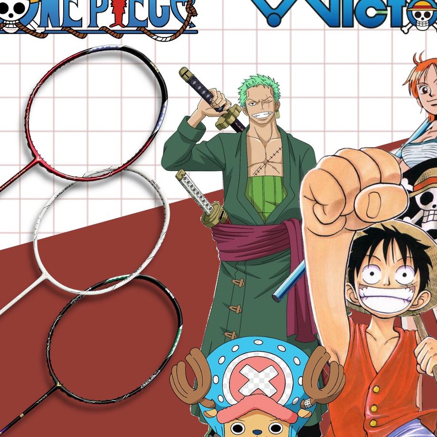 (X85-㊛> Raket Badminton Victor One Piece Enma / Wado Ichimonji / Sandai Kitetsu◆.