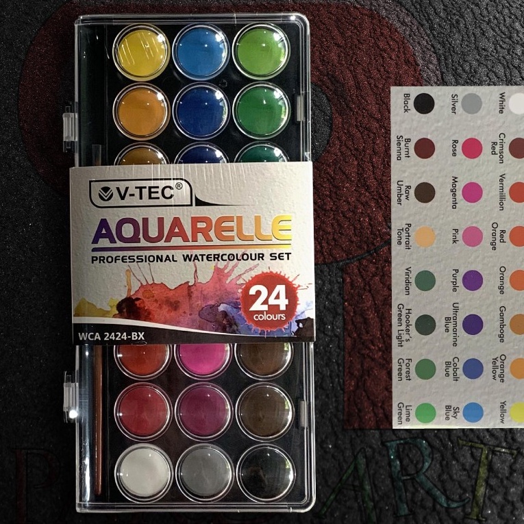 

[T30-✯] Cat Air V-TEC Aquarelle 24 Warna☎..!