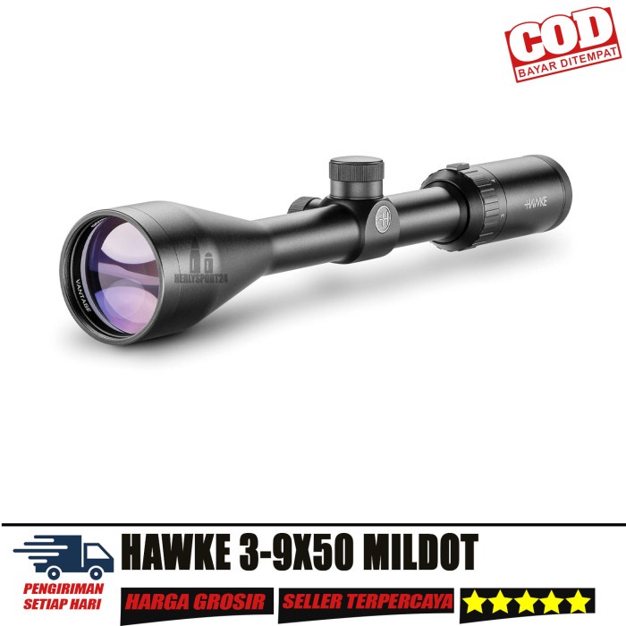 ✨New Ori Teleskop Hawke 3-9X50 Vantage Telecope Hawke 3-9X50 Tahan Getar Bisa Sameday