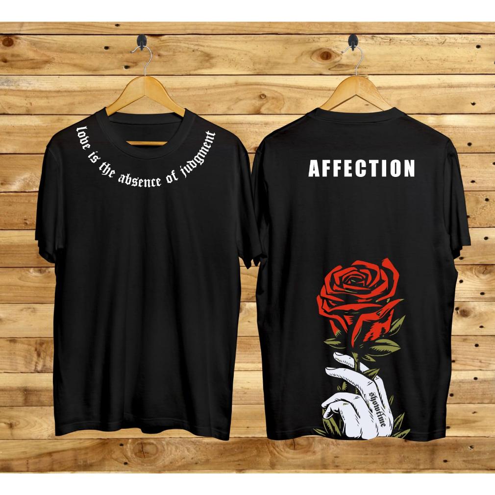 KAOS MAWAR MERAH SLENK KAOS BUNGA MAWAR BAJU KAOS DISTRO KAOS ATASAN PRIA DAN WANITA KAOS TRENDY
