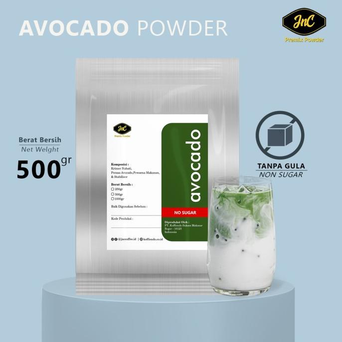 

JnC Avocado Powder Tanpa gula 500g / Bubuk minuman Avocado