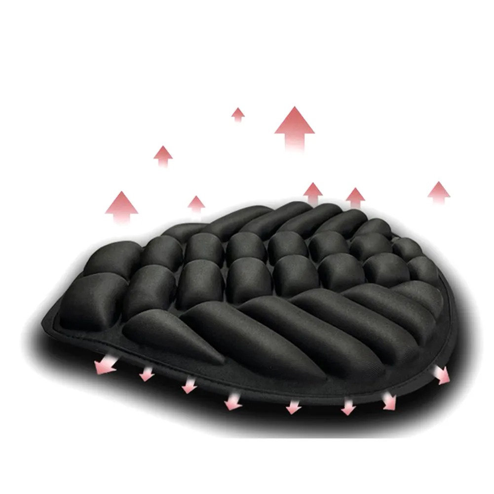 ❤Motor Seat Cushion Gel Seat Cushion Shock-Absorbing Air Cushion Pad Durable Electric Motorcycle Gel