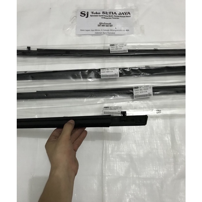 Pelipit kaca luar honda city 2003-2008/ weather strip honda city terlaris