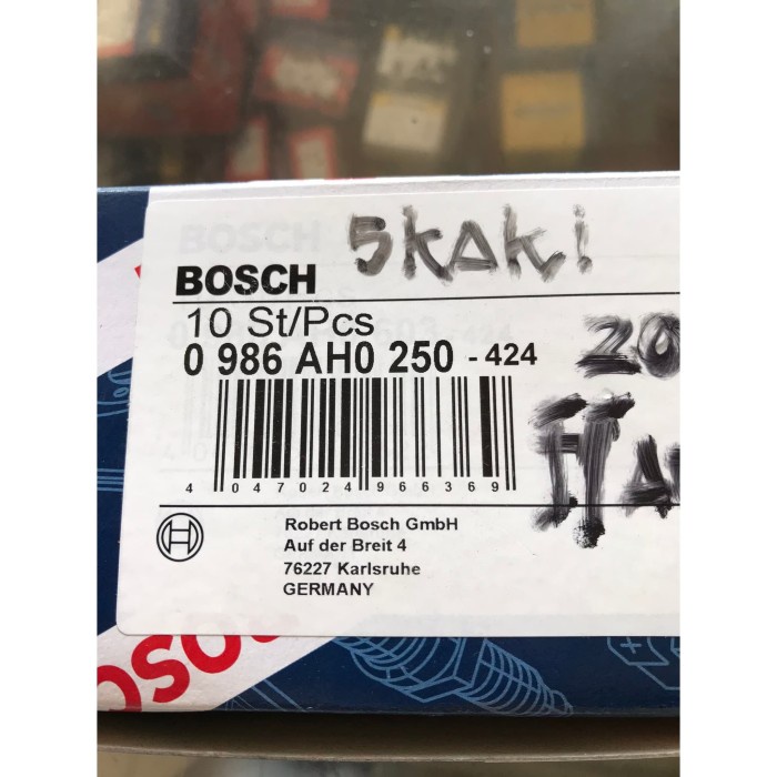 Relay Bosch 5 kaki / 12V 30A / 0 986 AH0 250 ORI star