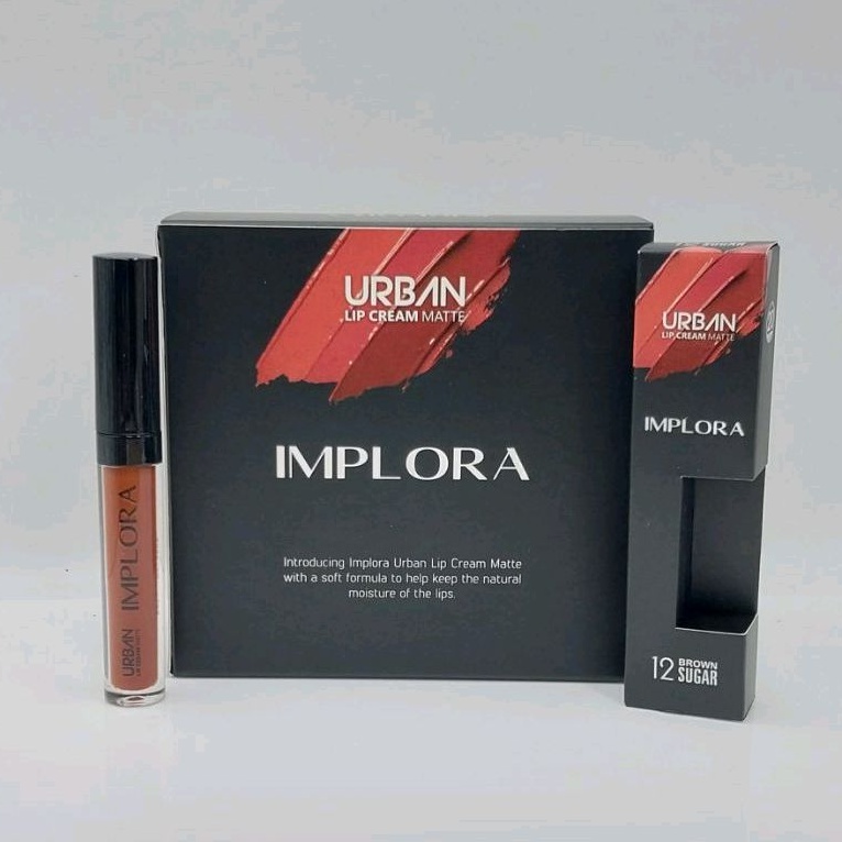{12 Pcs} LIP CREAM IMPLORA URBAN MATTE NO 12 LUSINAN