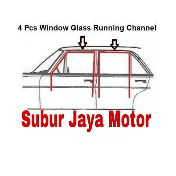 Karet run channel Mercedes Benz W123 mercy tiger W123