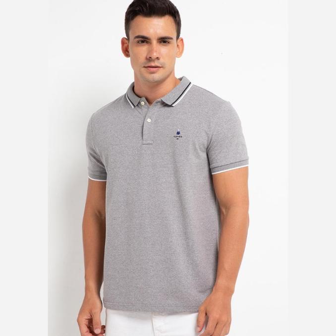Giordano Classic Polo Pria Melange Mid Grey
