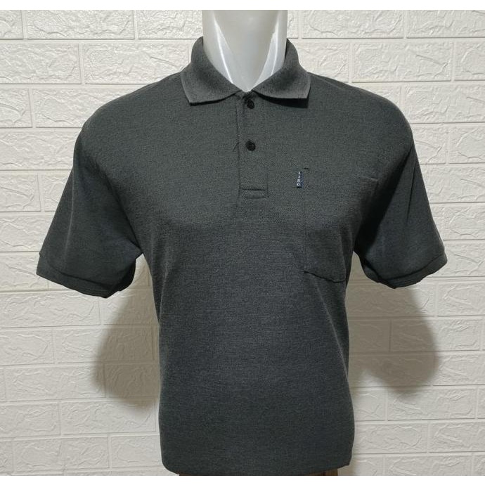Kaos Kerah Pria Kaos Murah Corak Saku Dewasa Baju Atasan Bapak2 Jumbo.