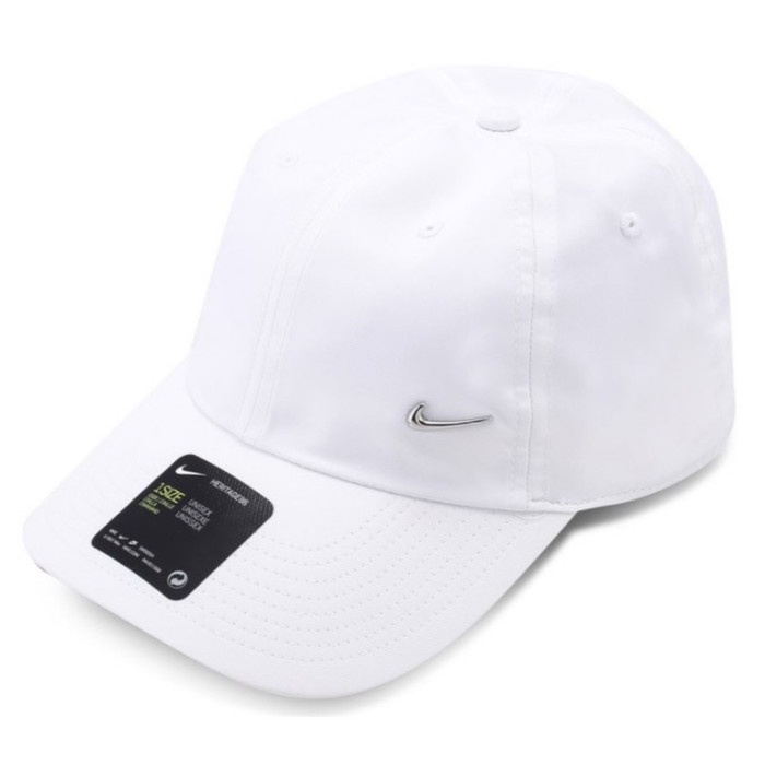 NIKE METAL SWOOSH H86 CAP 943092-100 - WHITE PUTIH TOPI ORIGINAL 100%