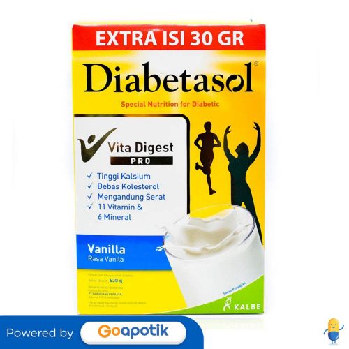 

DIABETASOL SUSU RASA VANILA 600 GRAM BOX