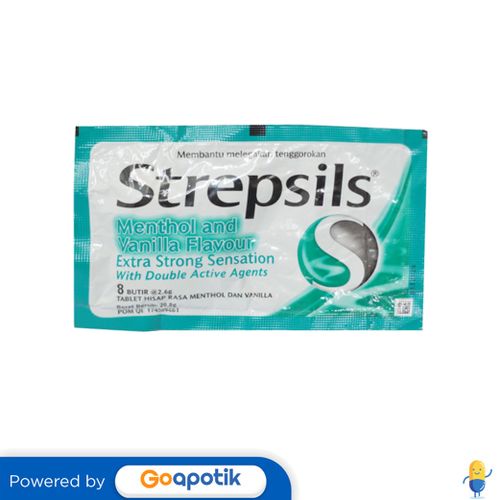 

STREPSIL MENTHOL&VANILLA SACHET 8 PCS