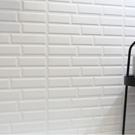Baru Roman Keramik Dinding W63801R Dtube White 60X30 Kw 1