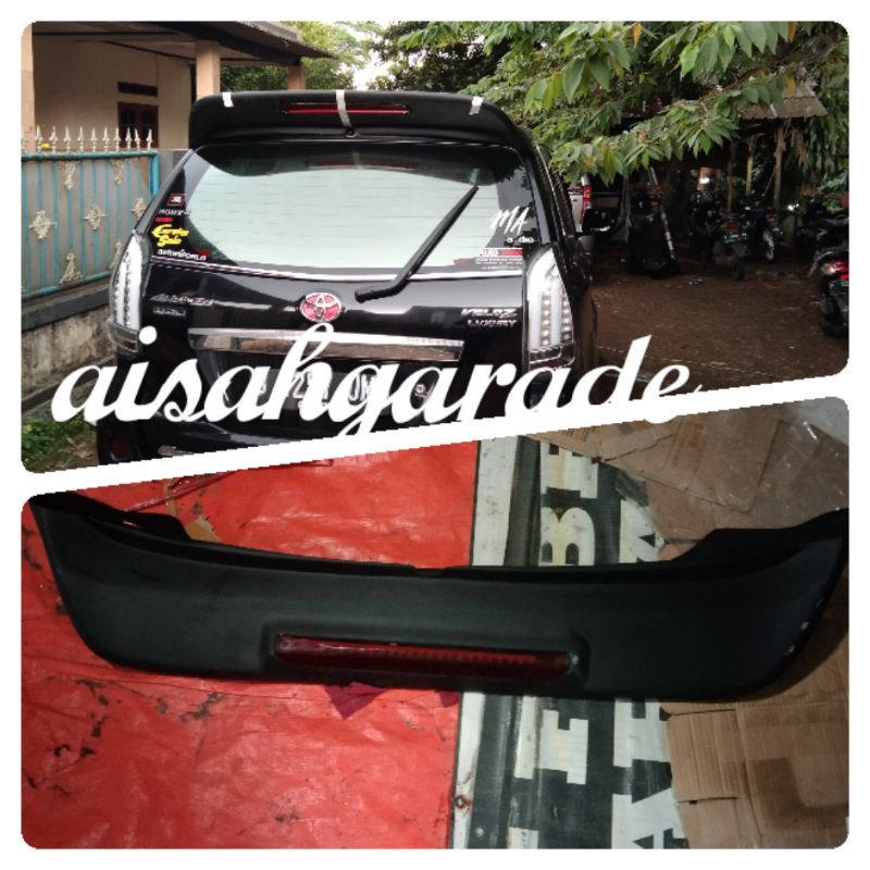 spoiler spoon Avanza Veloz tahun 2012 2015 model lampu LED dan polos