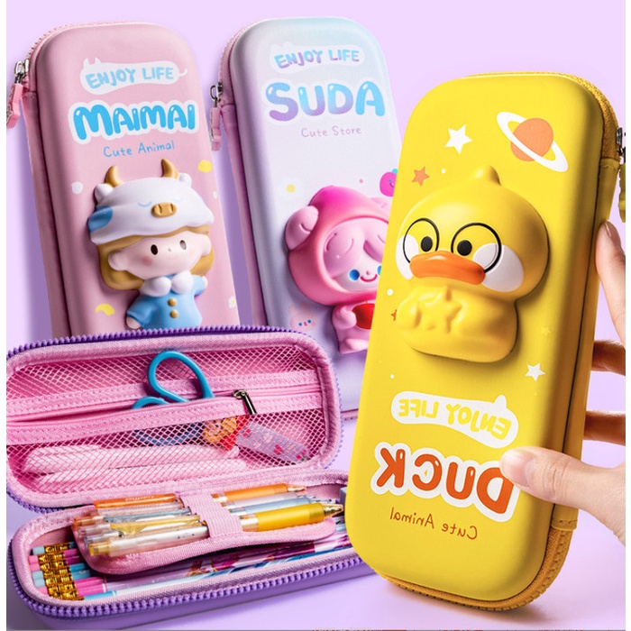 

TEMPAT KOTAK PENSIL ANAK KARAKTER LUCU UNIK SQUISHY 3D WATERPROOF CS14