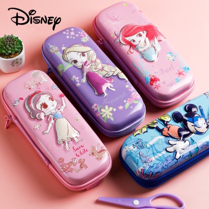 

DISNEY 3D EVA MATERIAL HARD CASE PENCIL BOX KOTAK TEMPAT PENSIL DISNEY