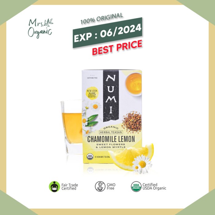 

NUMI - Organic Chamomile Lemon Tea - 30.6g