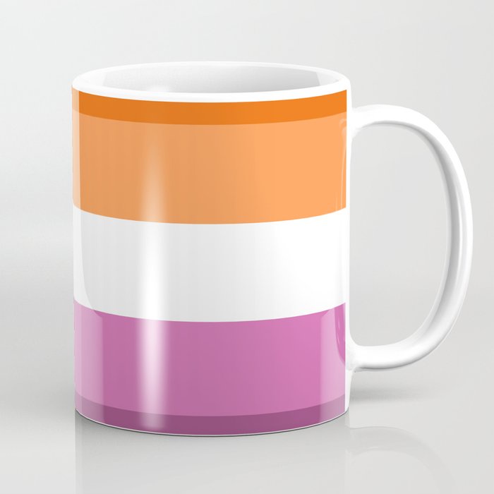 Mug Kopi Bendera Kebanggaan Lesbian