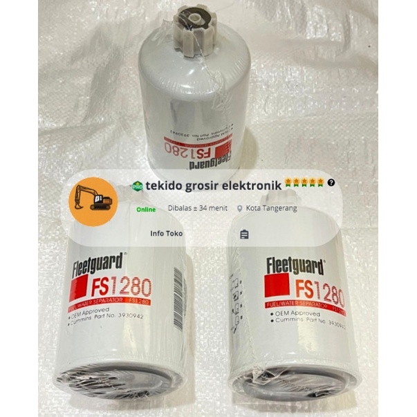 FS 1280 FILTER FLEETGUARD FS1280