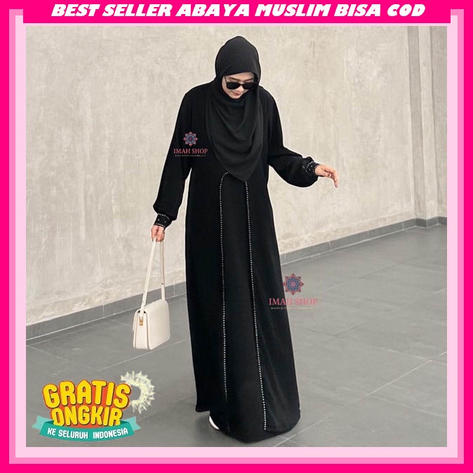 Gamess Abaya Hitam Turkey Gamis Dress Arab Premium  Wanitaa Abaya Turkey Premium Ori Gamis Syari Gam