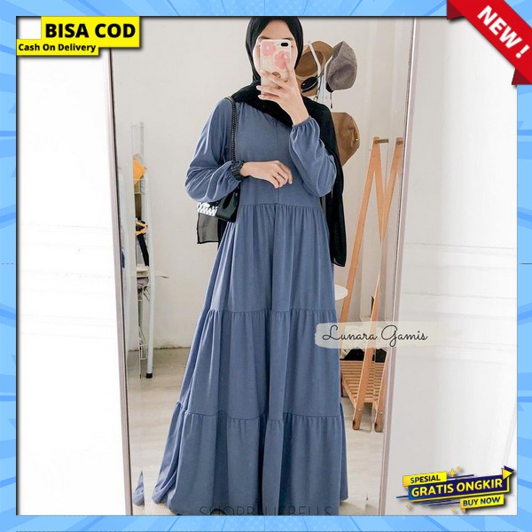 Gsmis Prempuan Syari Drees Import Korea Bsju Games Termurah Drees Ibuibu Elegant Long Dress Ibu2 Gam