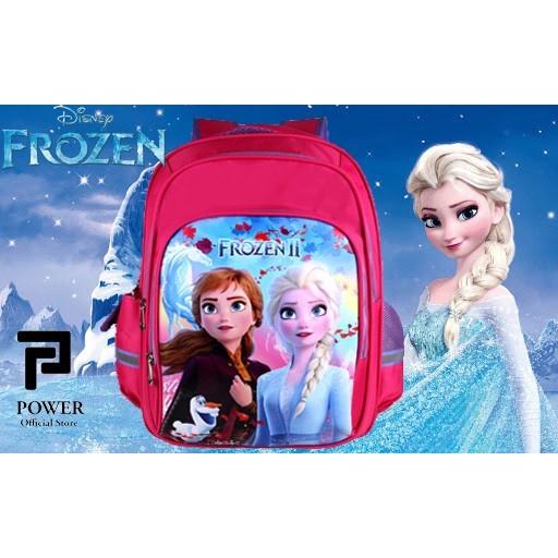 TAS SEKOLAH RANSEL ANAK PEREMPUAN SD KARAKTER FROZEN 3D EMBOSS + LAMPU