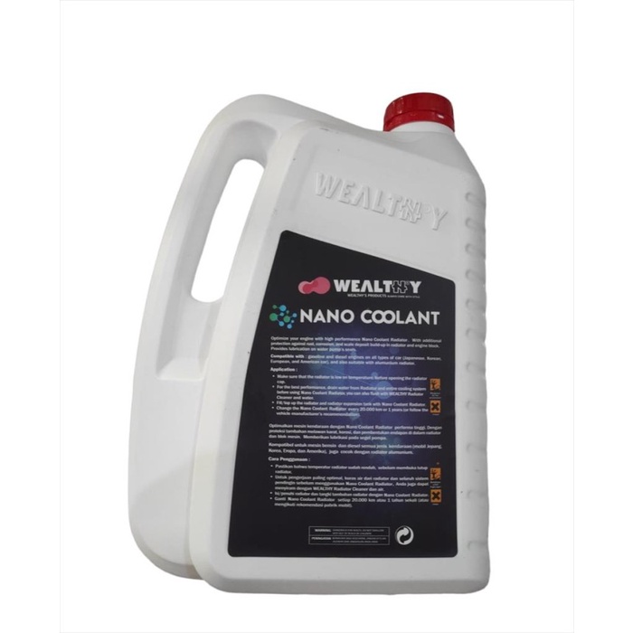 Air Radiator Coolant Wealthy Hybrid Hoat Merah 5 Liter terbaik