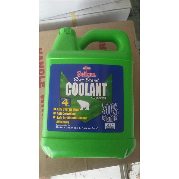 Air Radiator Coolant 30% Mobil Seiken Japan Biru 4 Liter OEM terbaik