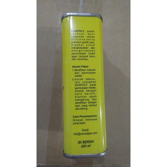 San Poly Sanpoly Polish Poles Silikon Silicone 250cc 250ml terbaik