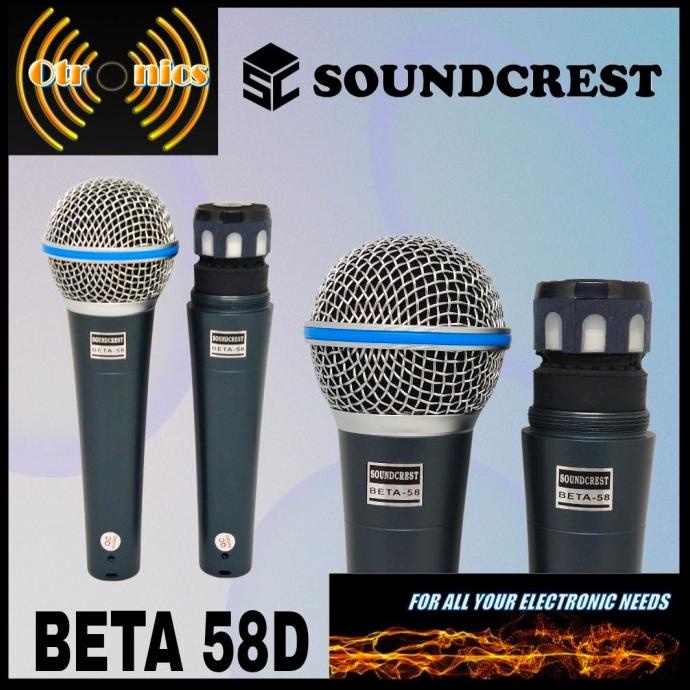 Microphone Kabel / Mic Kabel Soundcrest Beta-58D (2 Mic)Koper Original