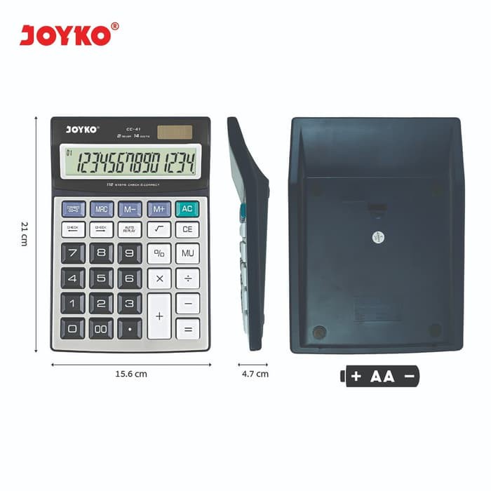 

Kalkulator / Calculator 14 Digit Joyko Cc-41