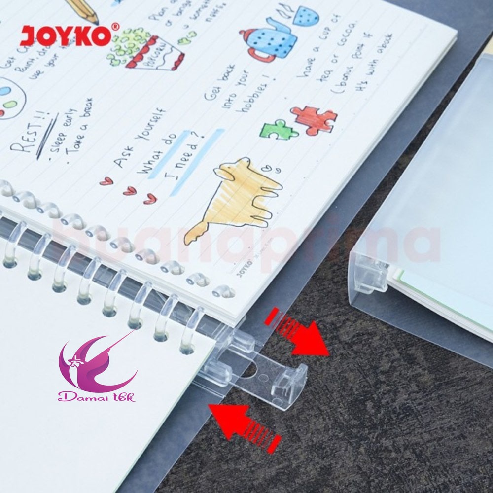 

Map Binder Note Cover Transparan Joyko Notes 2 Ukuran A5 Dan B5