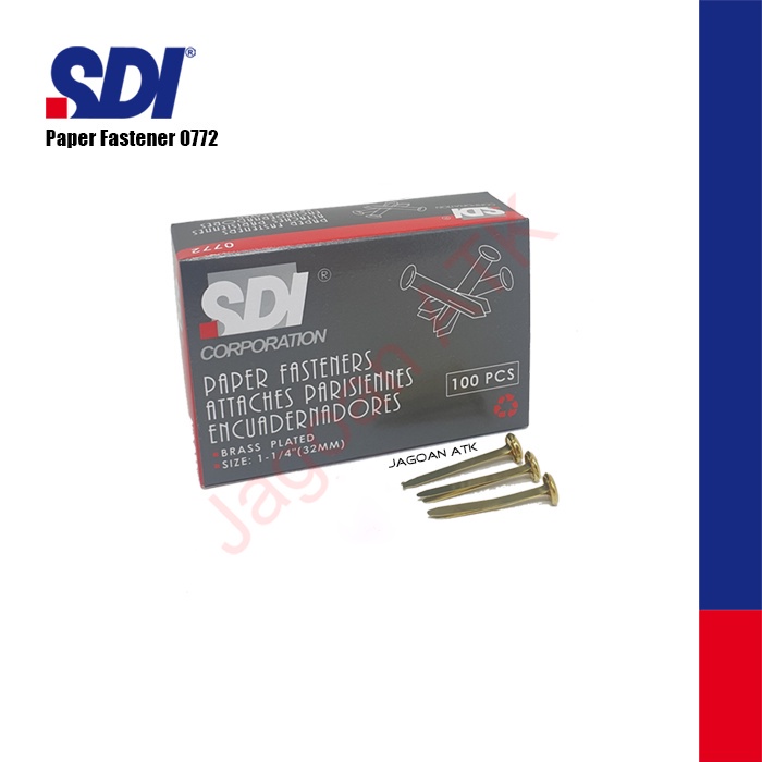 

File Fasterner/Paku Belah 1.25" Sdi 0772 Isi 100 Pcs