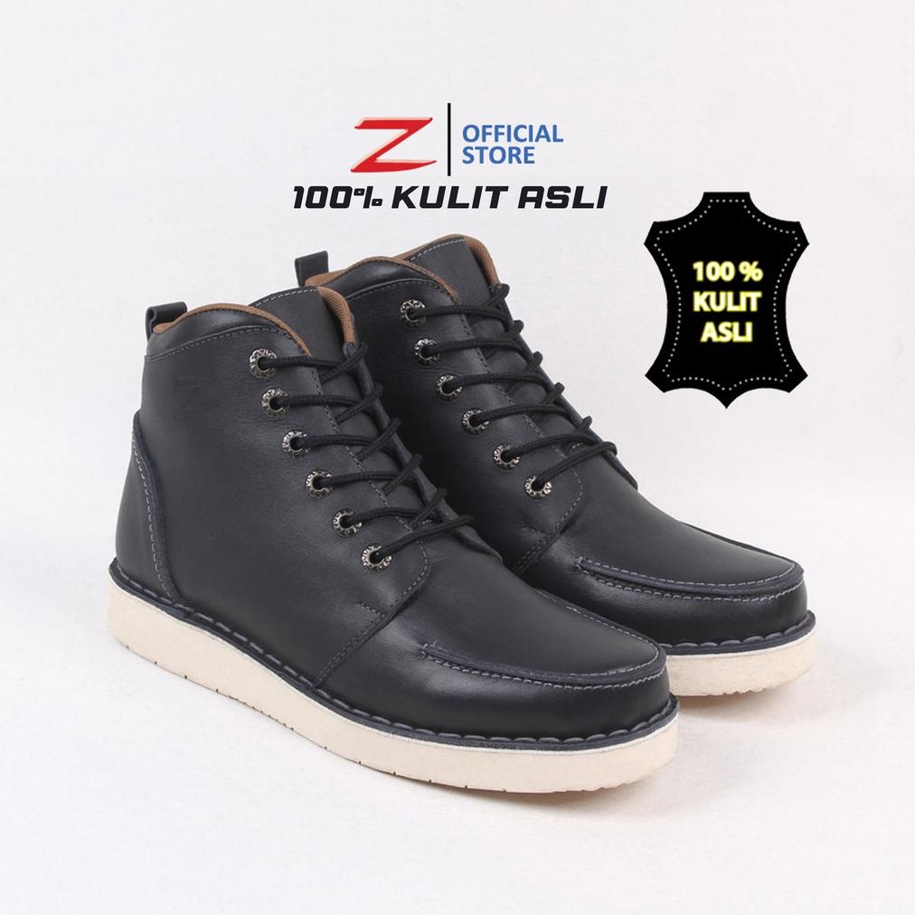 Zeintin - Sepatu Boot Pria Boots Casual Kulit Asli Sepatu Boots Fashion Pria Tampil Elegan Original 