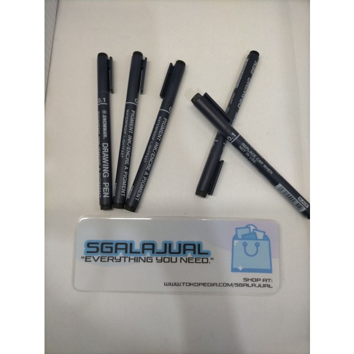 

Promo Drawing Pen 0.1 Snowman 12 Buah / 1 Lusin