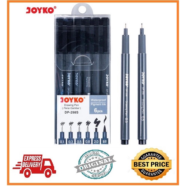 

Pena Gambar Joyko Dp-298S / Drawing Pen Joyko Dp-298S 1 Set 6 Terbaru