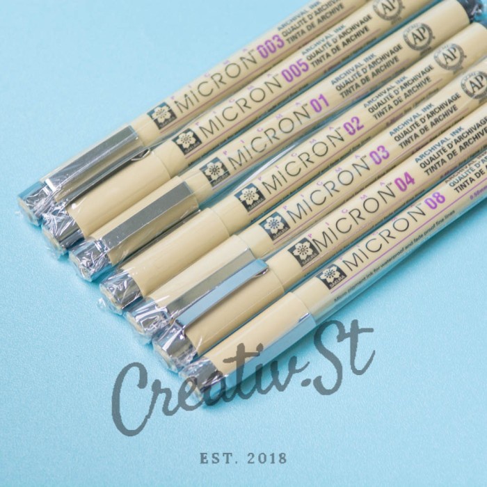 

Sakura Pigma Micron Drawing Pen 003 005 01 02 03 04 05 08 Terbaru