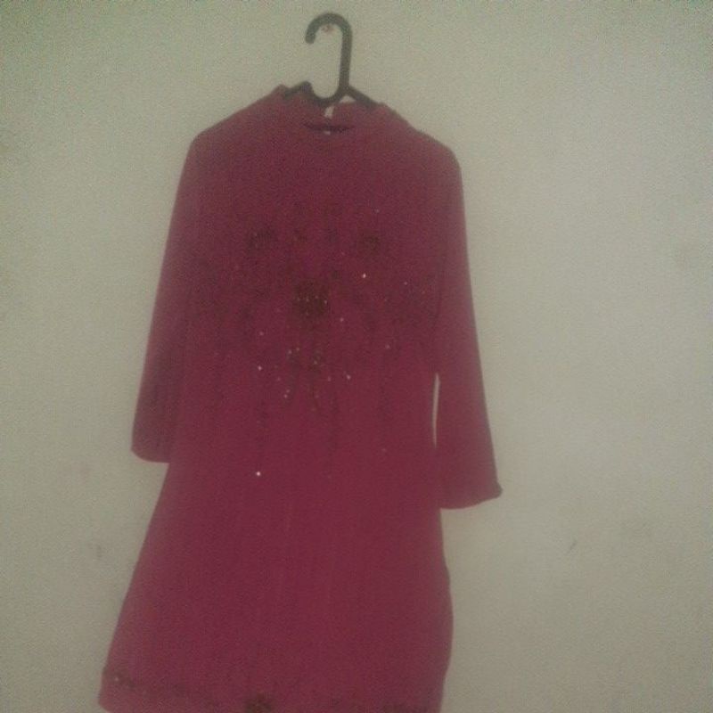 preloved setcel baju muslim payet/mute