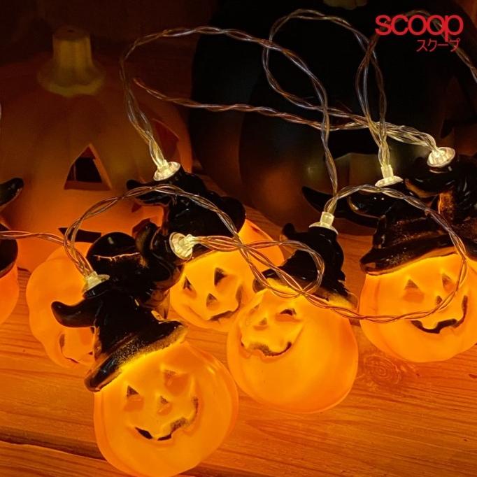 

New Sale Scoop Lampu Dekorasi Halloween Led Jack O'Lantern Topi 2 Meter 6433020 Limited Edition