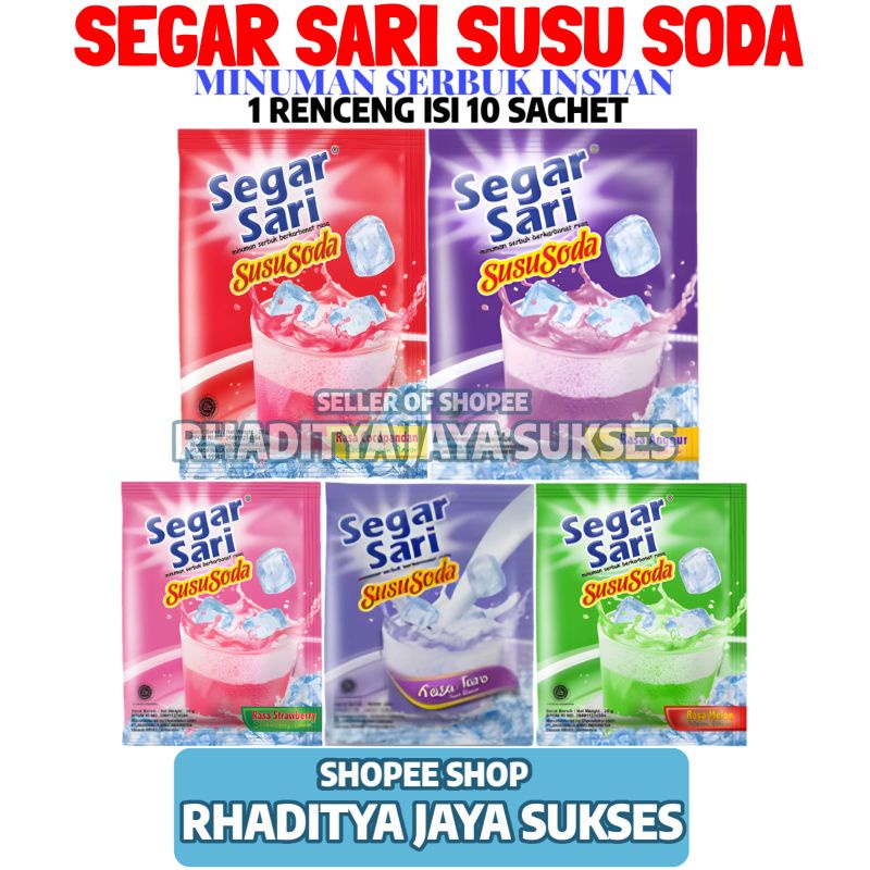 

Segar Sari Susu Soda 1 Renceng Isi 10 Sachet