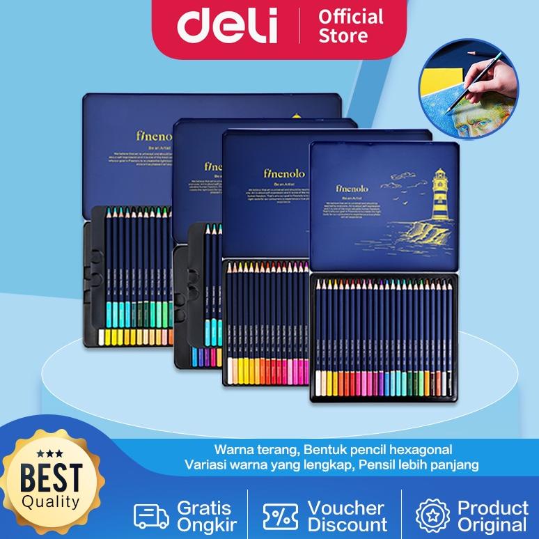 

Deli Colored Pencil / Pensil Warna 24 36 48 72 Warna Lebih Panjang Teknologi Hybrid EC122