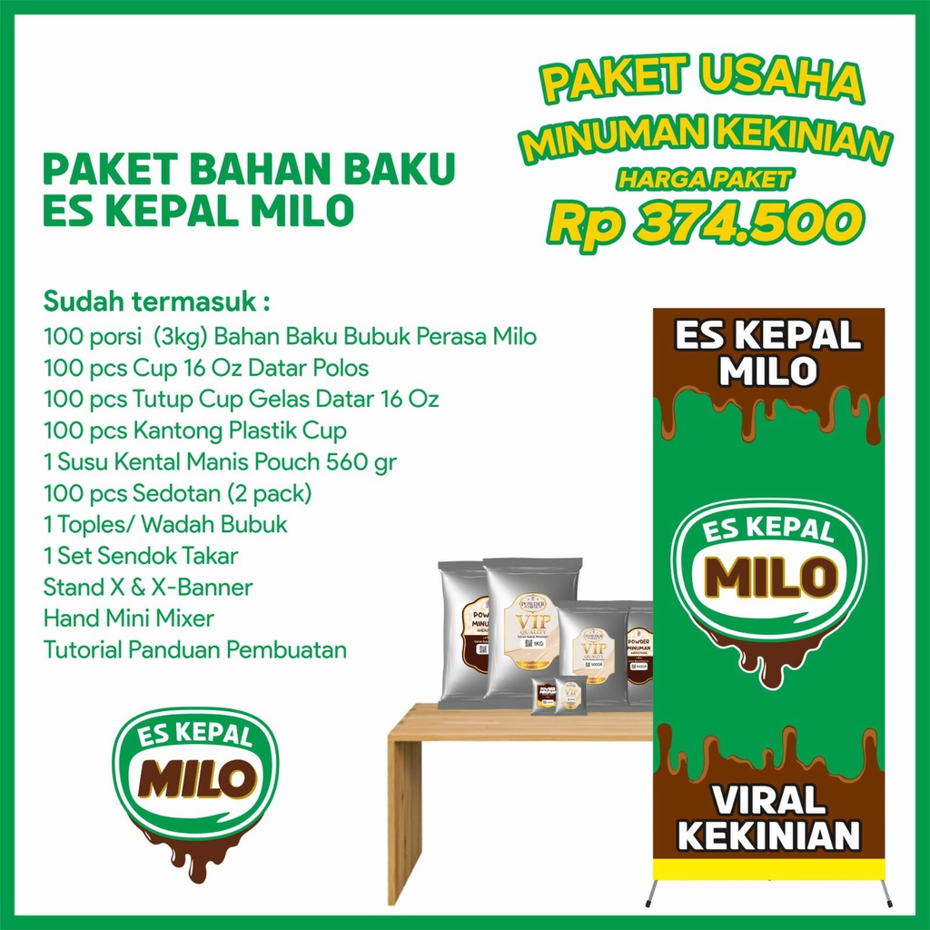 

Paket Usaha Minuman Es Kepal Milo Kemitraan Usaha Minuman Kekinian